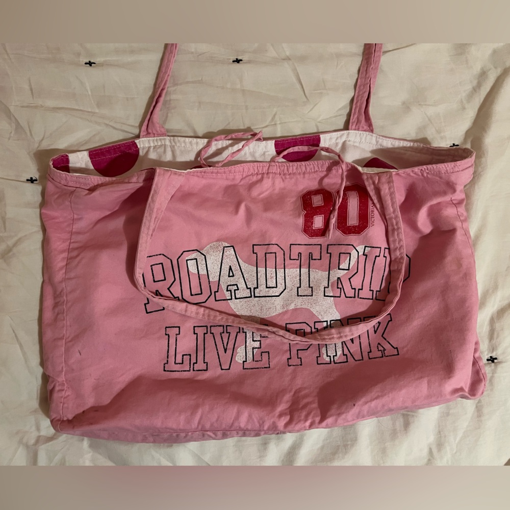Vintage PINK Victorias Secret Reversible Bag